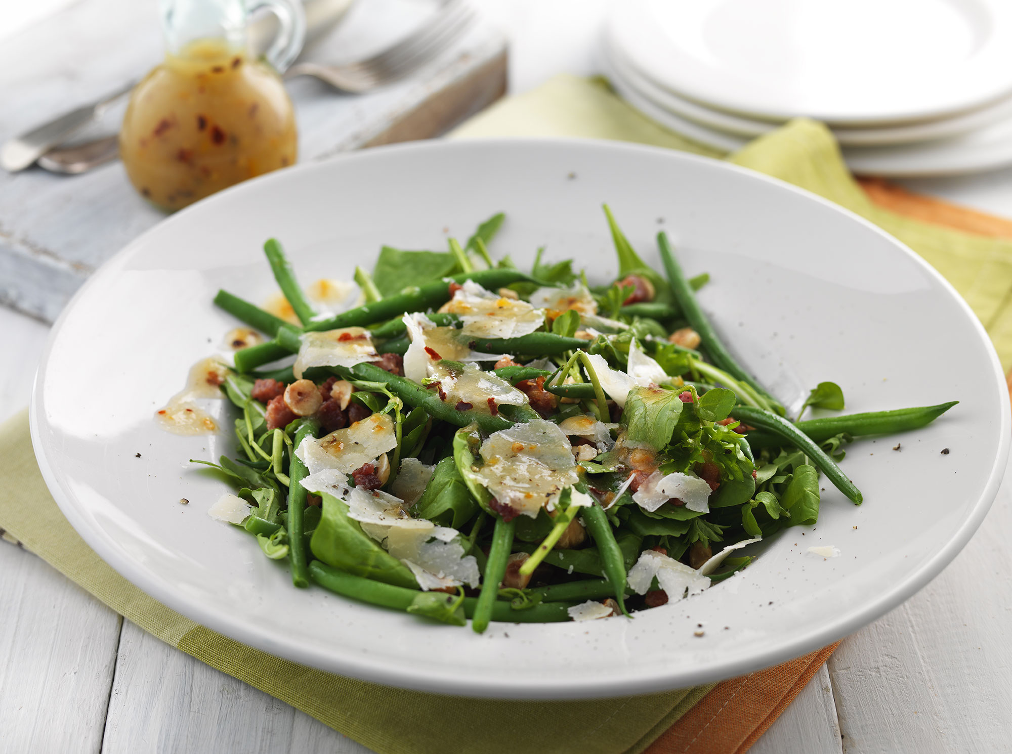 Spinach, Pancetta and Pecorino Salad